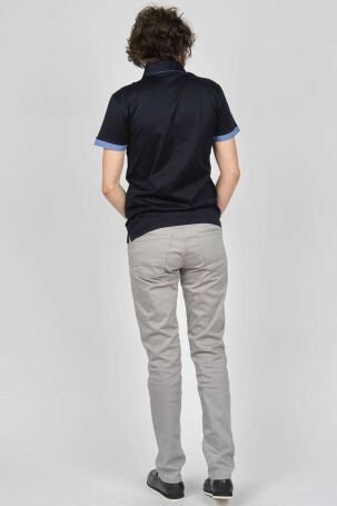 Arslanlı Erkek Cep Detaylı Polo Yaka T-Shirt 07601815 Lacivert - 5