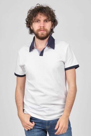 Arslanlı Erkek Polo Yaka T-Shirt 07609168 Beyaz - 3