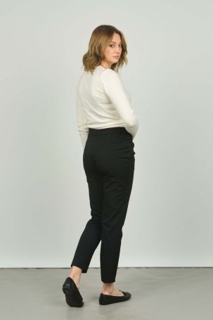Buket Kadın Yüksek Bel Pantolon 1250 Siyah - 3