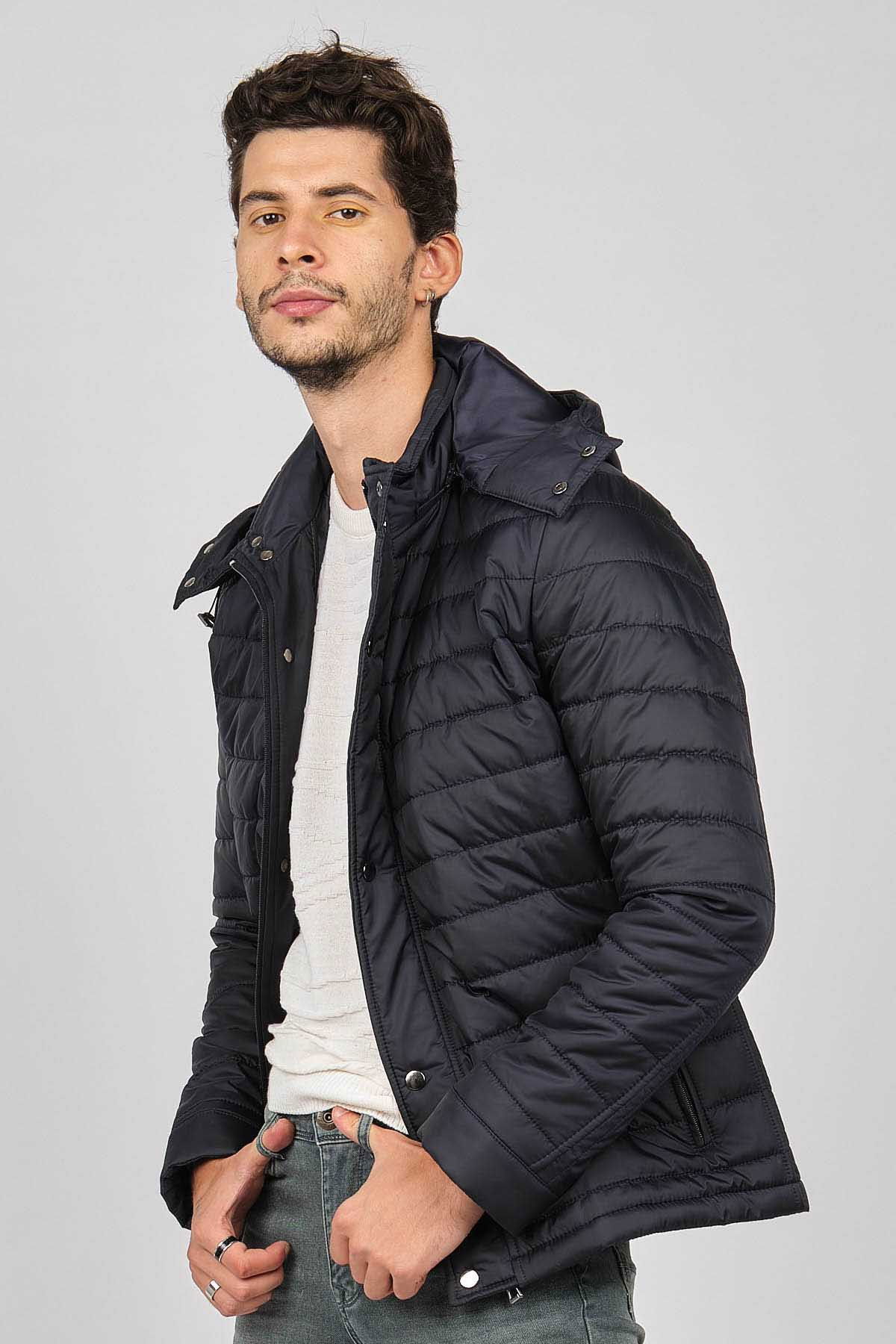 Daynax Erkek Kapüşonlu Mont 4927100 Lacivert - 3