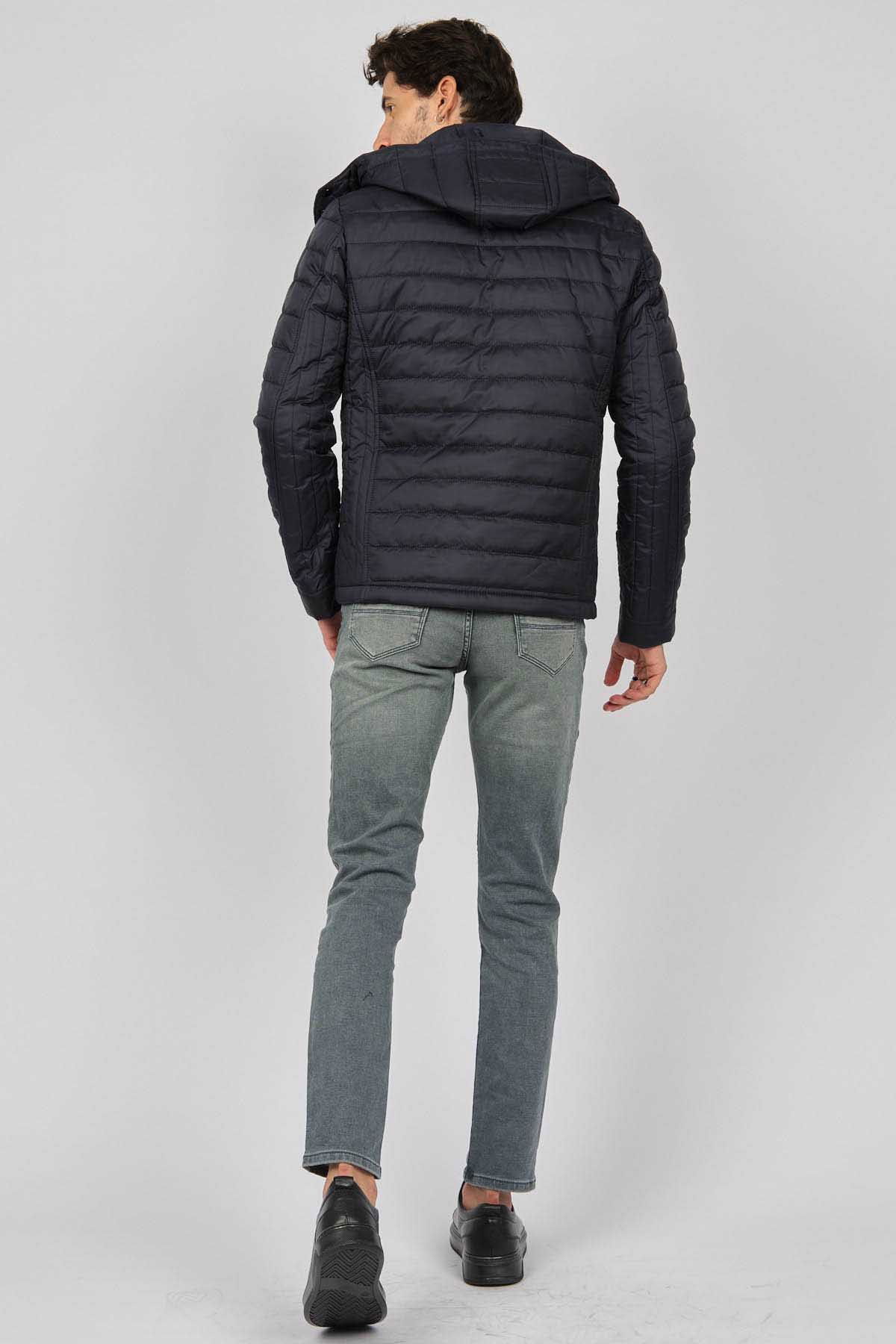 Daynax Erkek Kapüşonlu Mont 4927100 Lacivert - 5