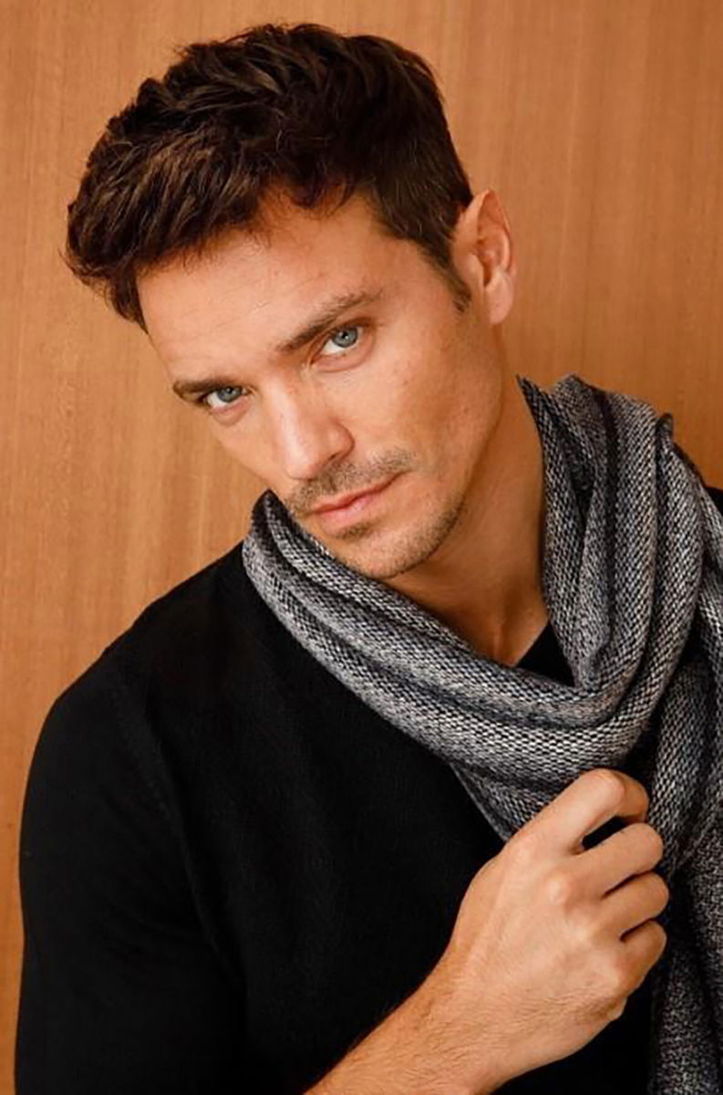 Desen Triko Erkek Yün Kaşkol 21526 Siyah - 3