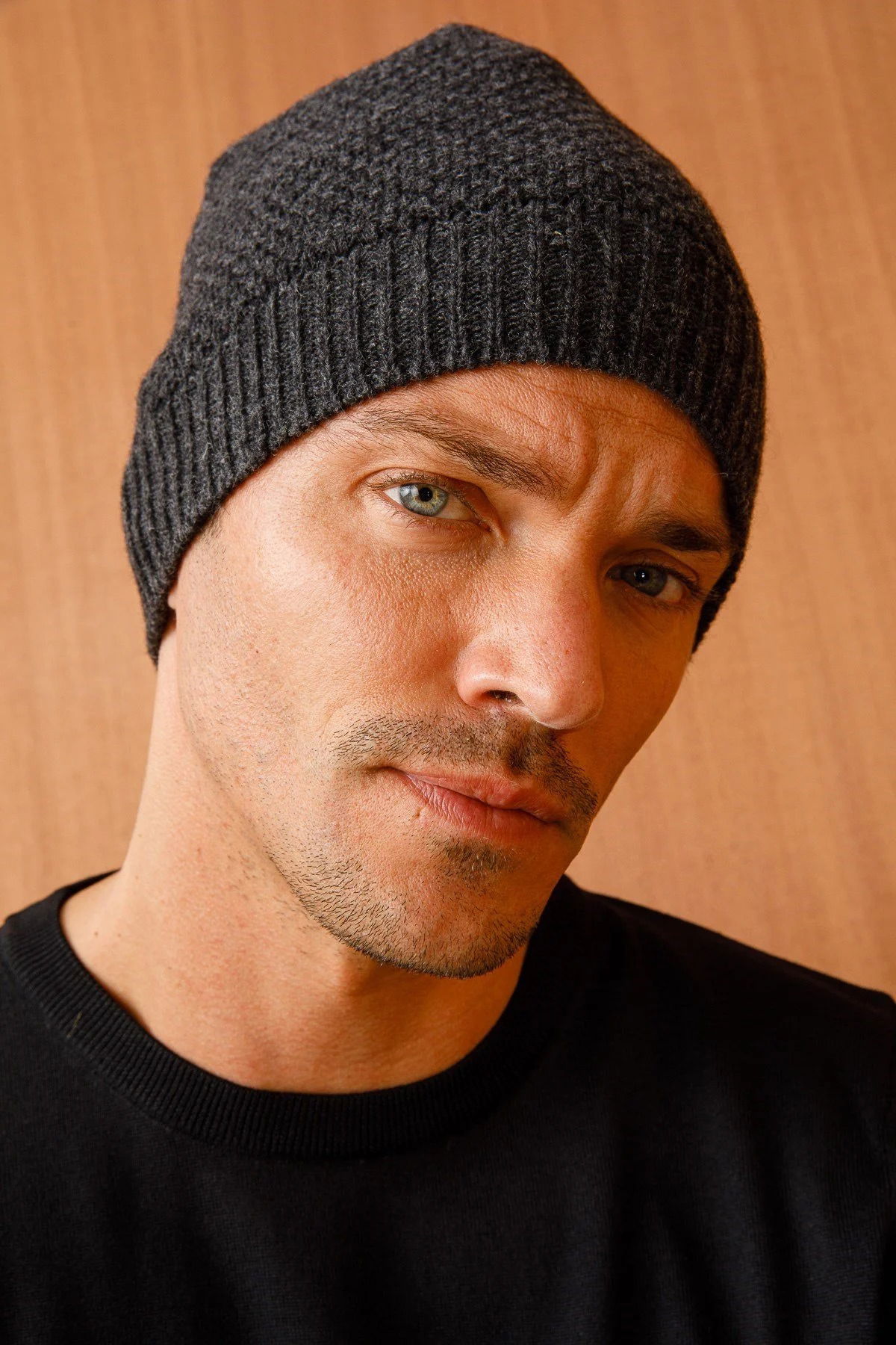 Desen Triko Unısex Yün Bere 22542 K.Füme - 1