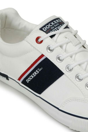 Dockers By Gerli Erkek 236525 4FX Logo Detaylı Sneaker Ayakkabı Beyaz - 3