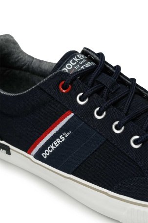 Dockers By Gerli Erkek 236525 4FX Logo Detaylı Sneaker Ayakkabı Lacivert - 3