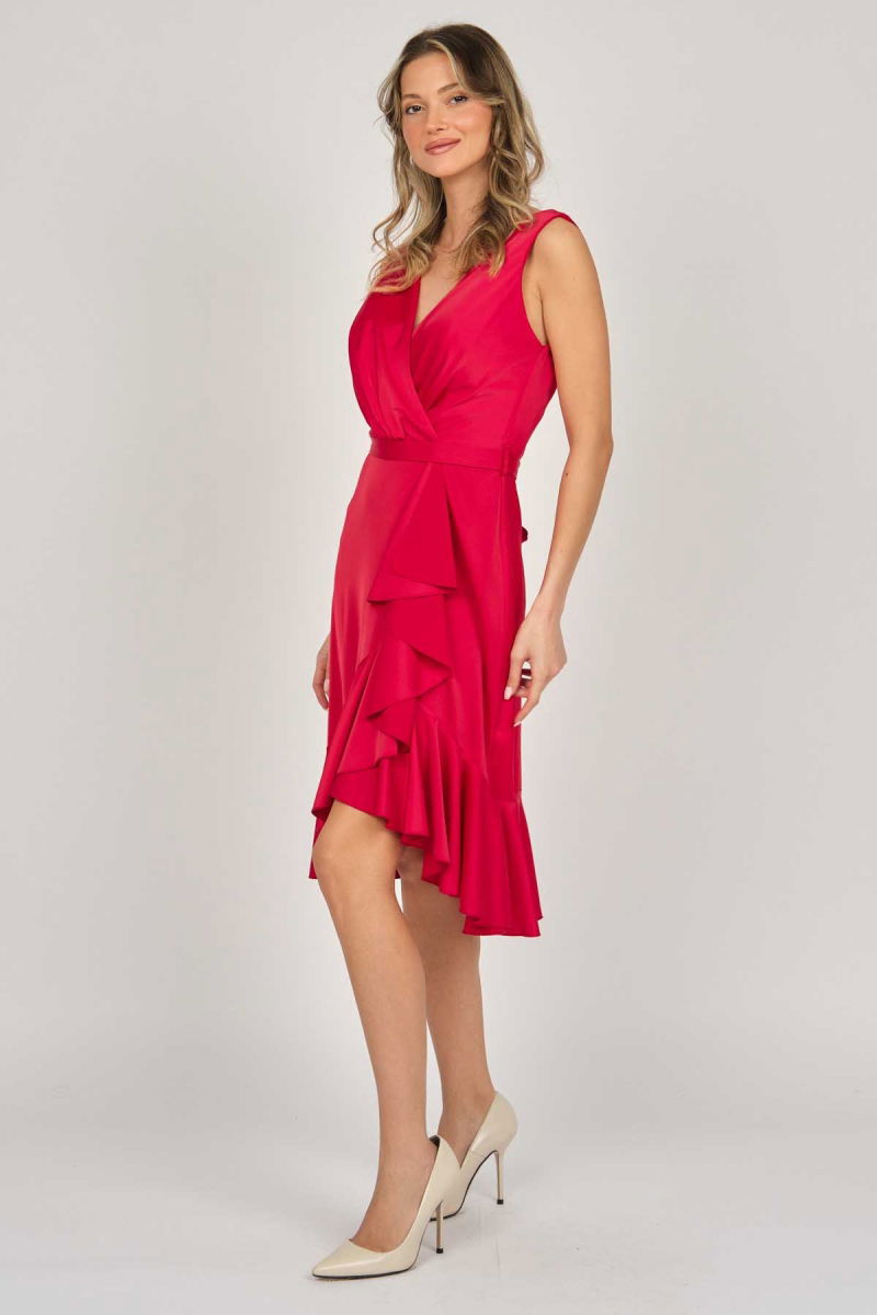 Doridorca Kadın Kısa Abiye Elbise 5923066 Kırmızı - 2