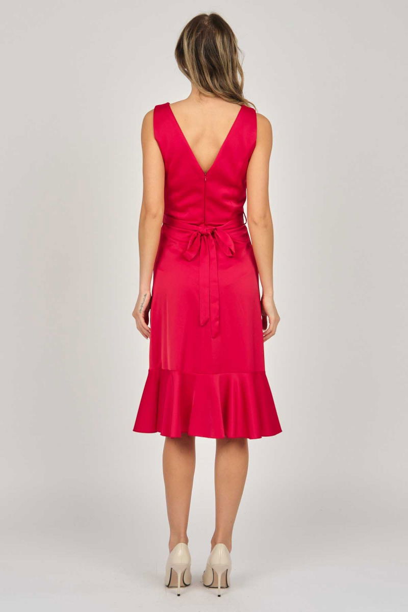 Doridorca Kadın Kısa Abiye Elbise 5923066 Kırmızı - 5