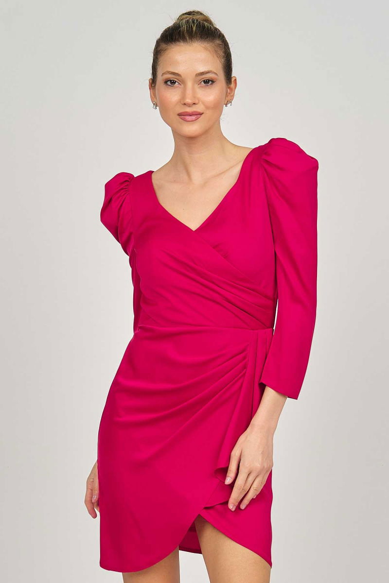 Doridorca Kadın Kısa Abiye Elbise 5924021 Kırmızı - 2