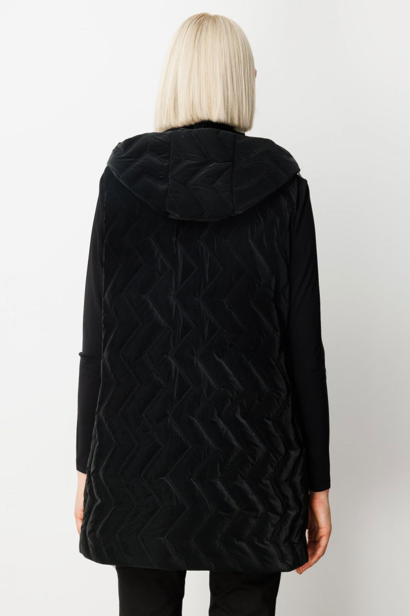 Ekol Kadın Aksesuar Detaylı Şişme Yelek 8583 Siyah - 4