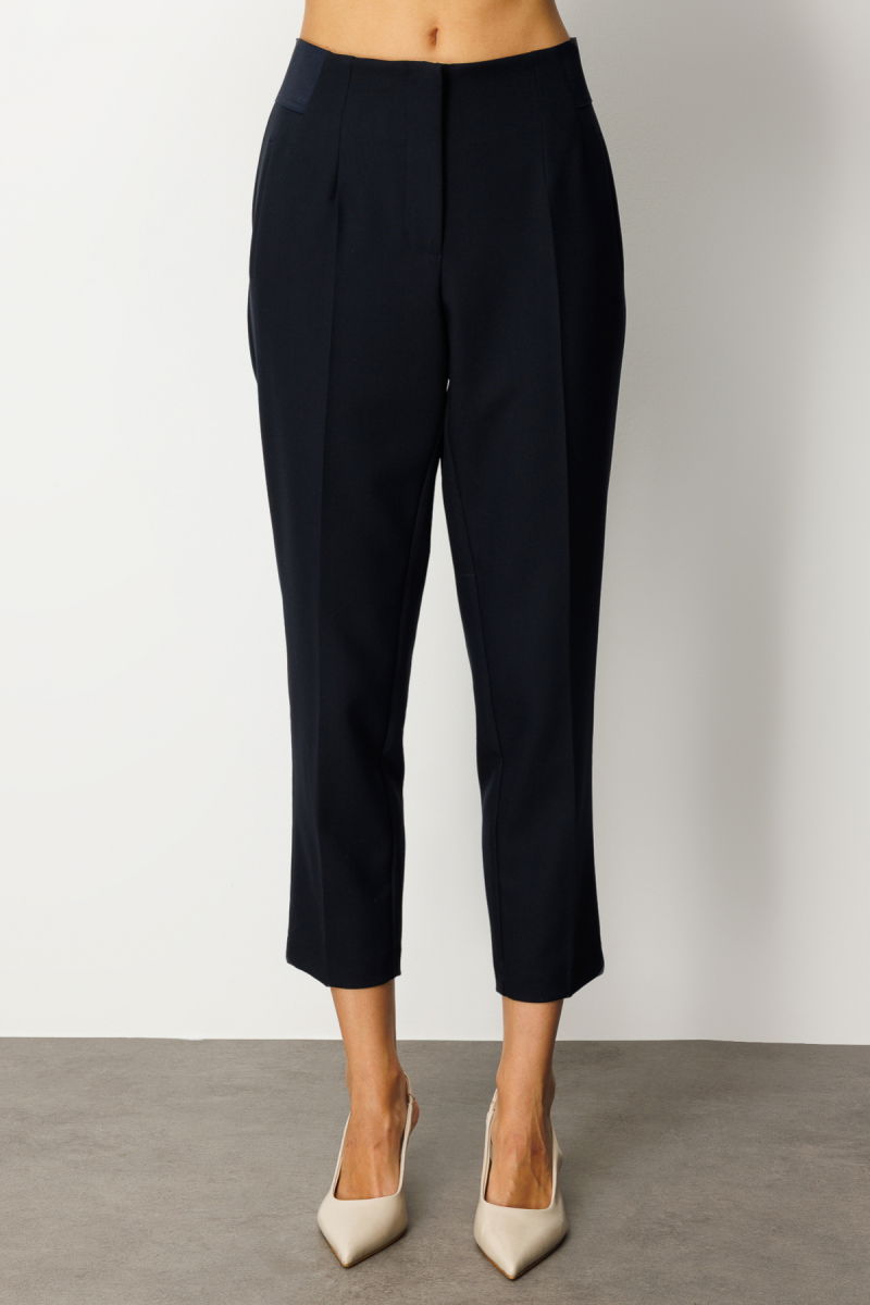 Ekol Kadın Beli Kalın Lastikli Dar Paça Pantolon 1109 Lacivert - 3