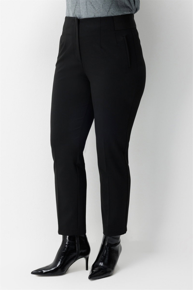 Ekol Kadın Beli Lastikli Dar Paça Pantolon Siyah - 3