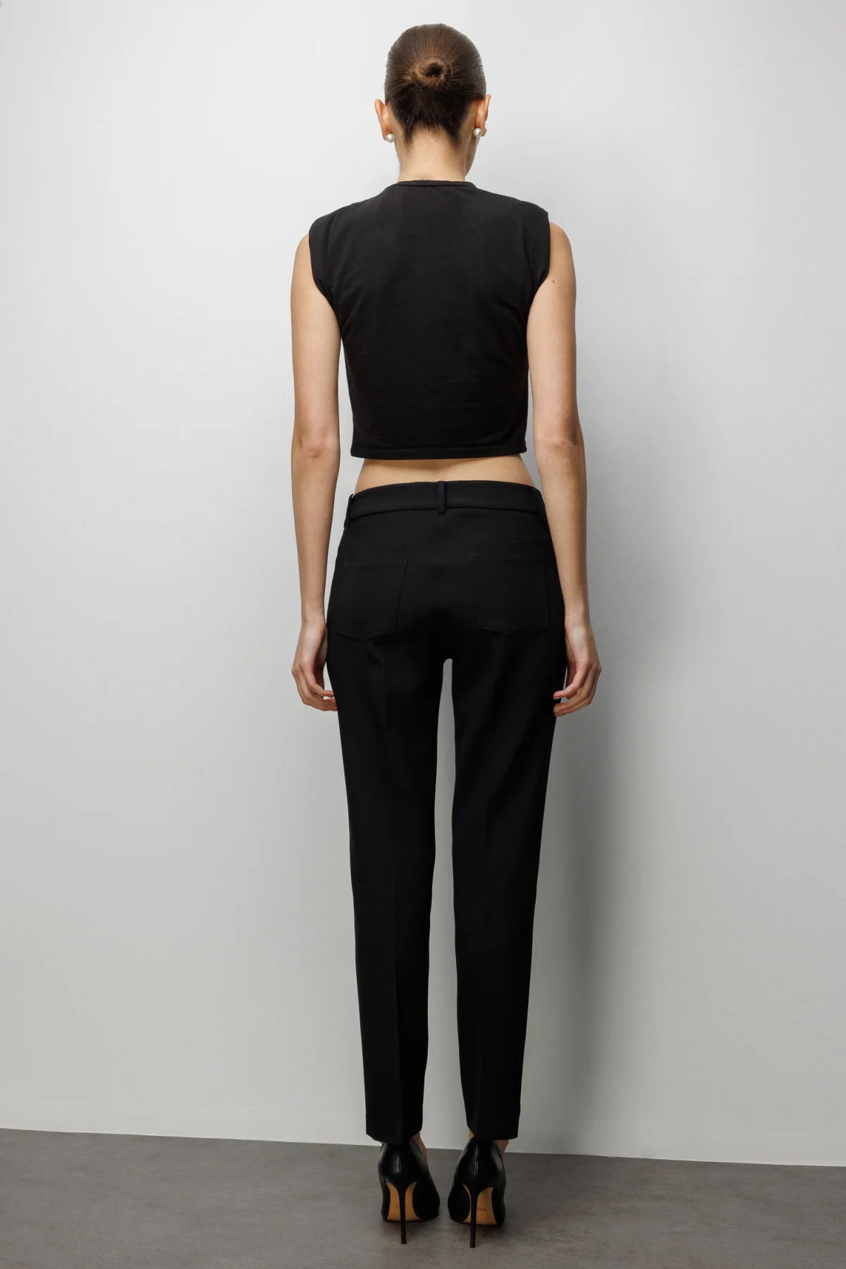 Ekol Kadın Cepleri Taş İşlemeli Dar Paça Pantolon 4022 Siyah - 4