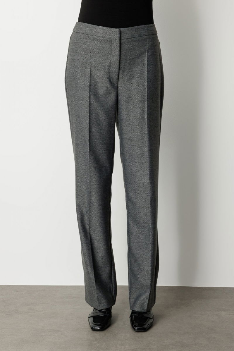 Ekol Kadın Cepsiz Boru Paça Pantolon 5051 Antrasit - 3