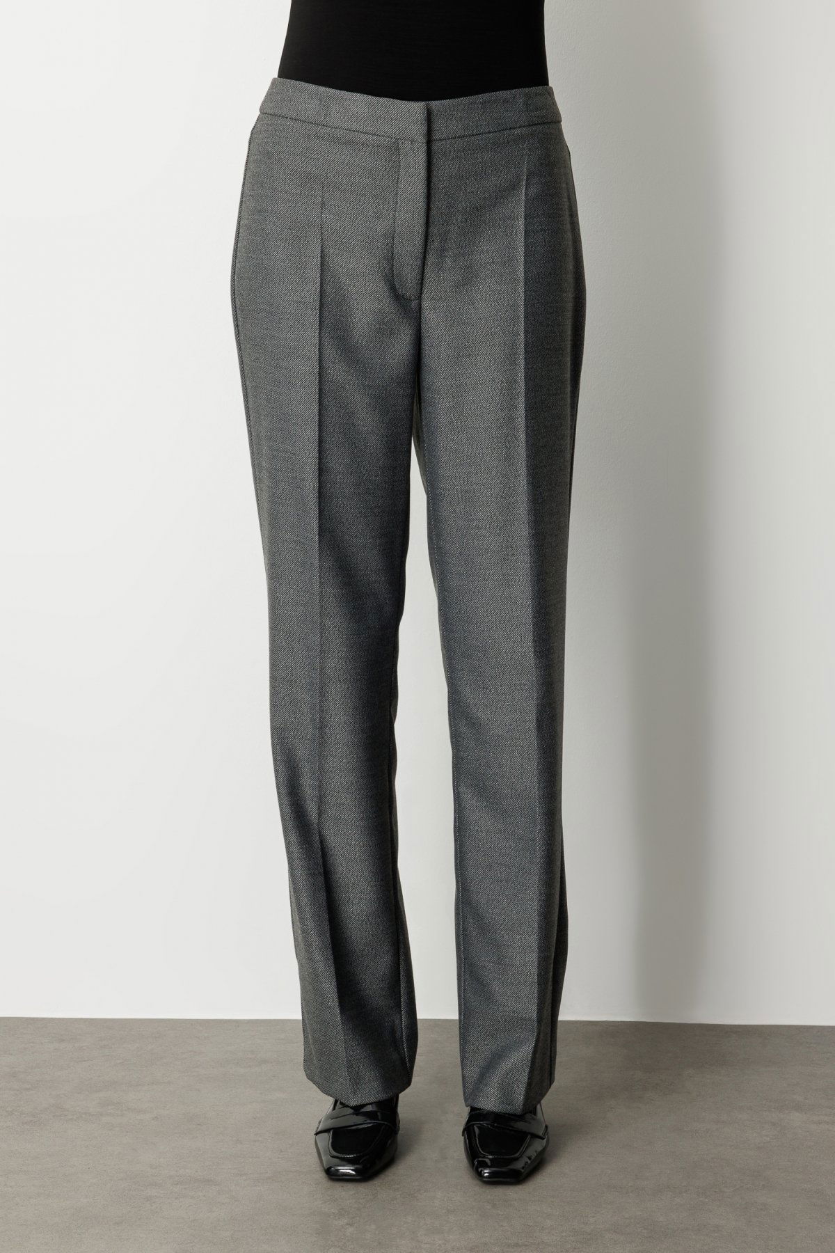 Ekol Kadın Cepsiz Boru Paça Pantolon 5051 Antrasit - 3