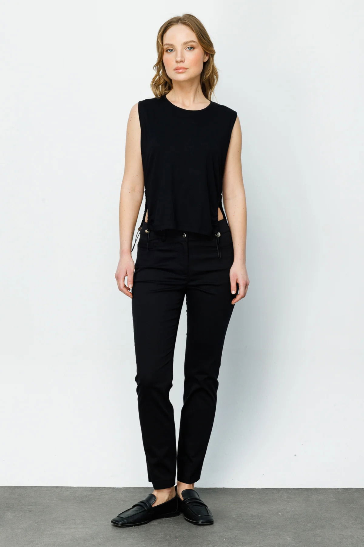 Ekol Kadın Dar Paça Cepli Pantolon 3002 Siyah - 2