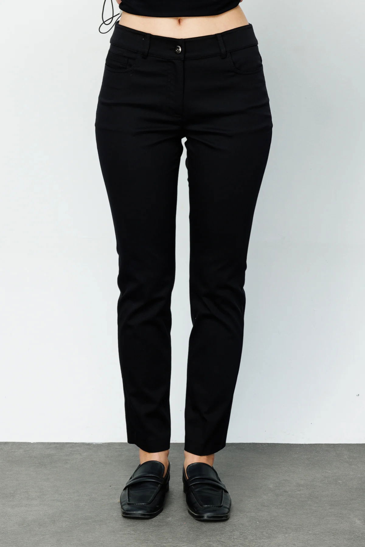 Ekol Kadın Dar Paça Cepli Pantolon 3002 Siyah - 3