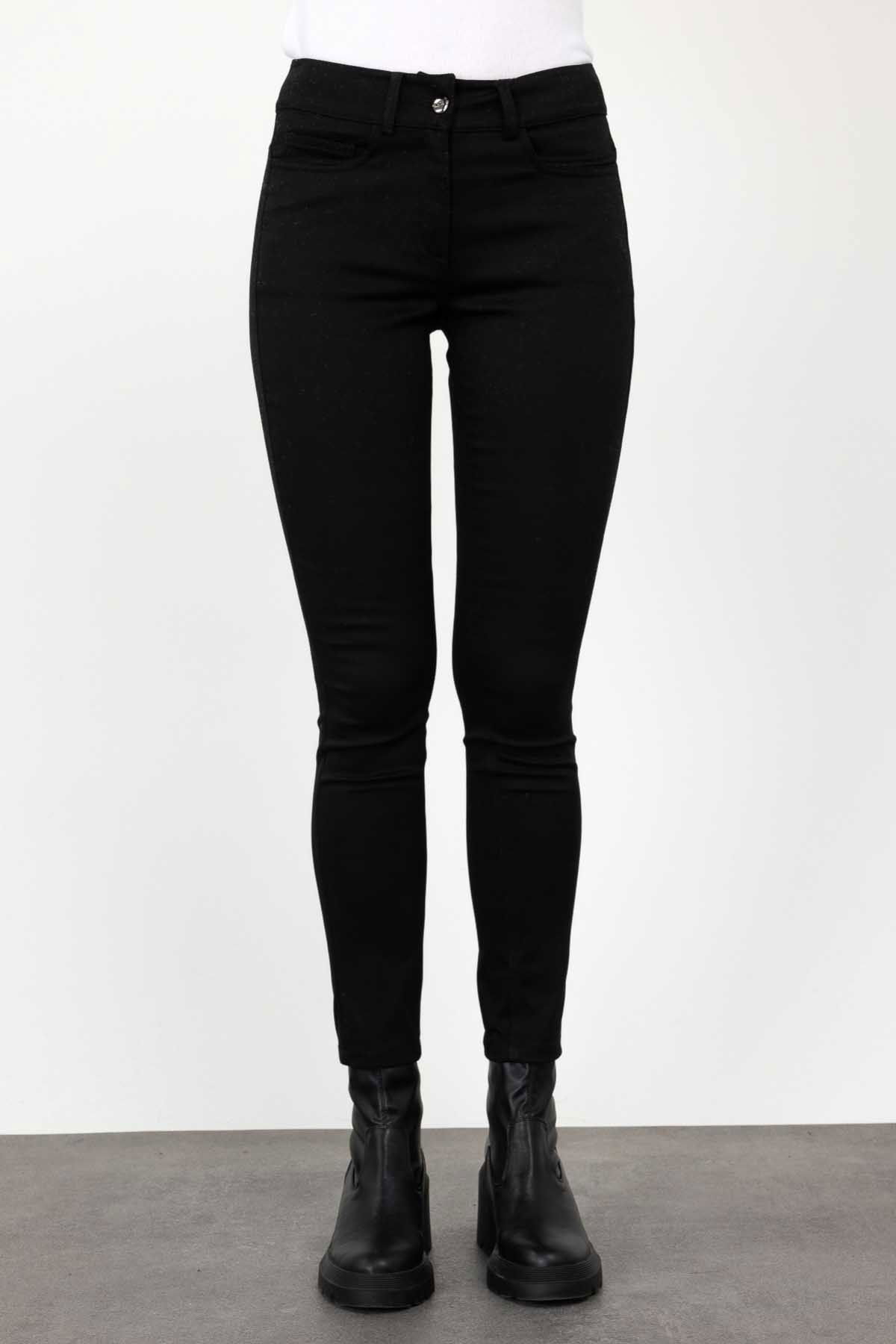 Ekol Kadın Dar Paça Pantolon 2109 Siyah - 3