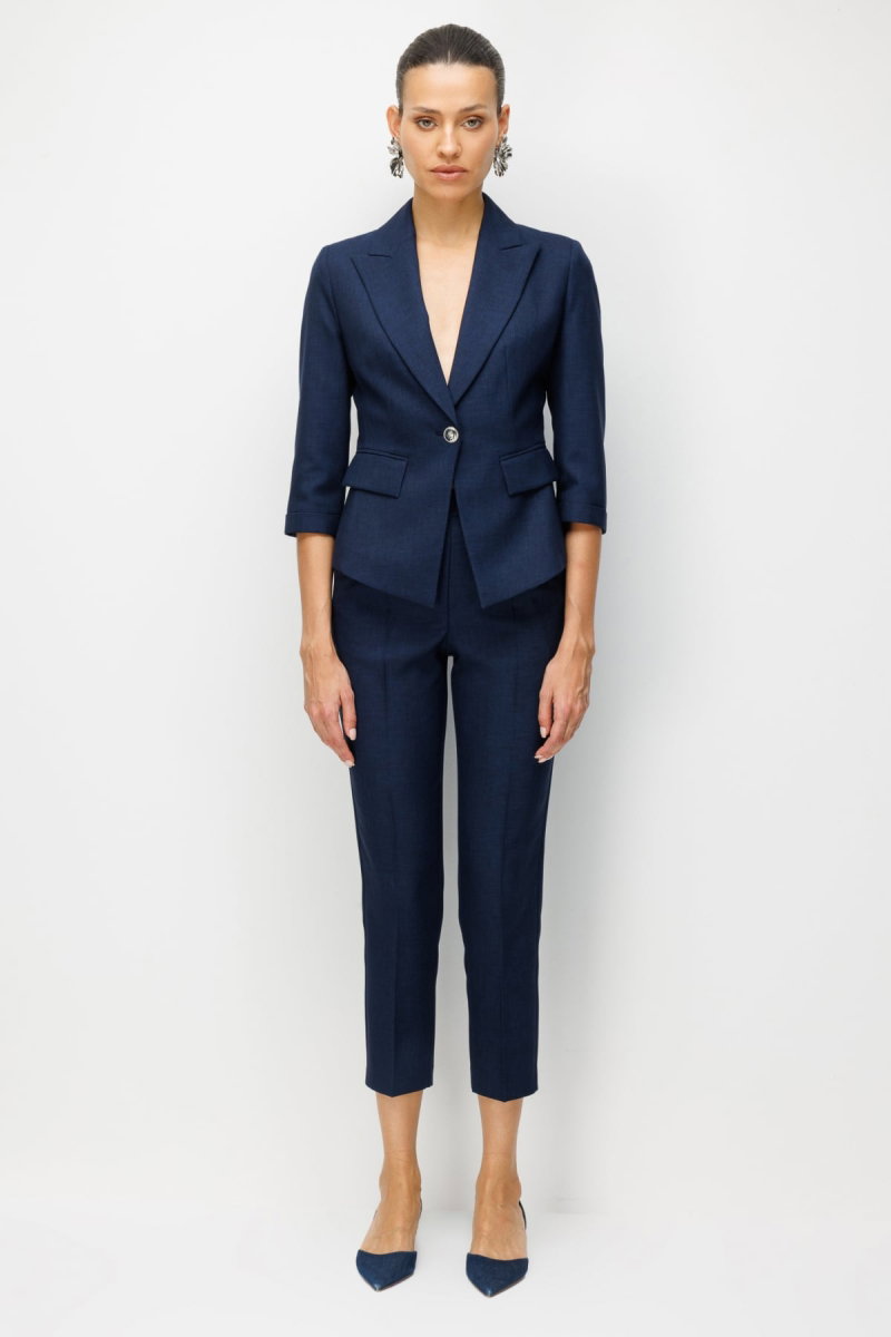 Ekol Kadın Dar Paça Yan Cepli Pantolon 1186 Lacivert - Ekol