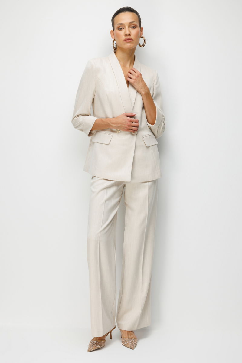 Ekol Kadın Duble Kol Kapak Cepli Ceket 1074 Gold - 4