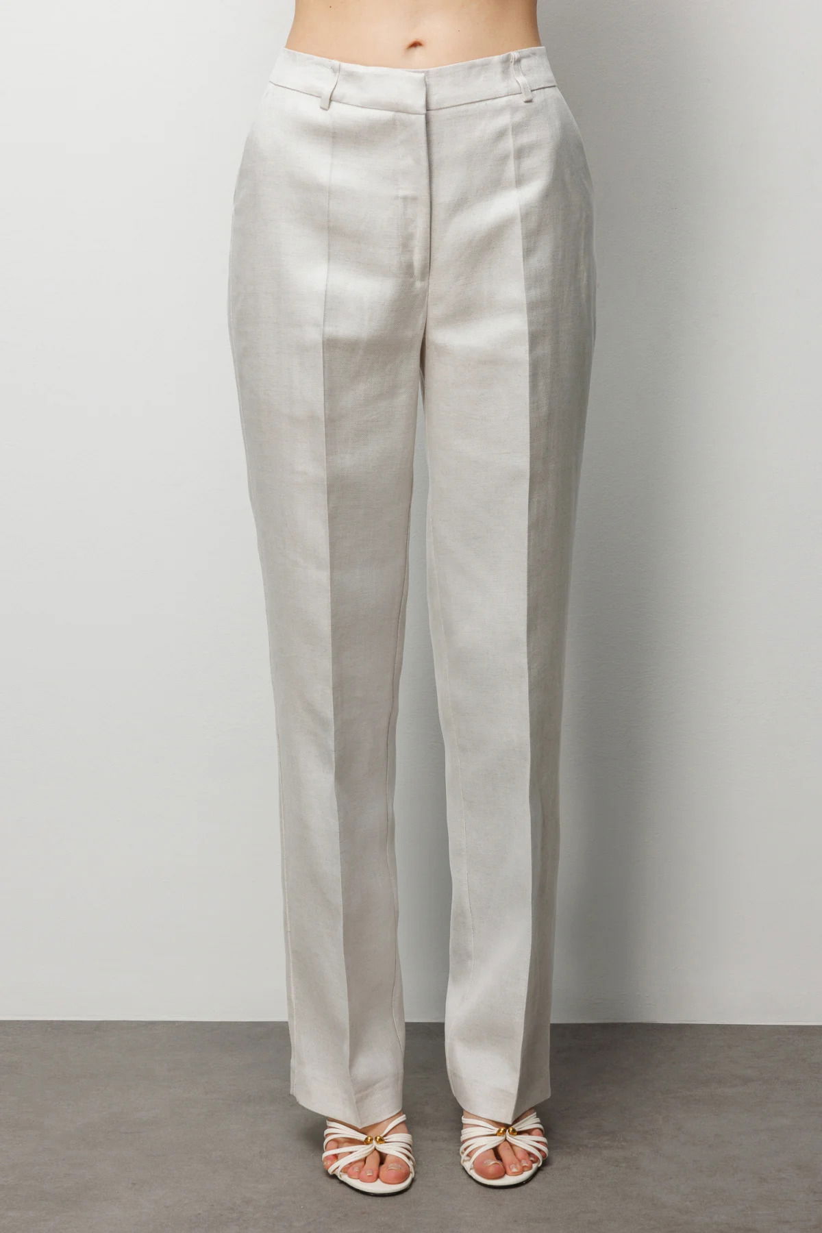 Ekol Kadın Düz Kesim Yan Cepli Pantolon 1026 Naturel - 2