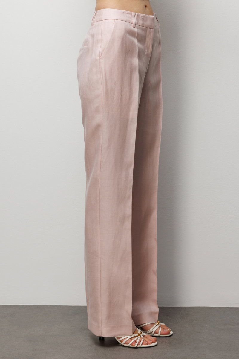 Ekol Kadın Düz Kesim Yan Cepli Pantolon 1026 Pembe - 3