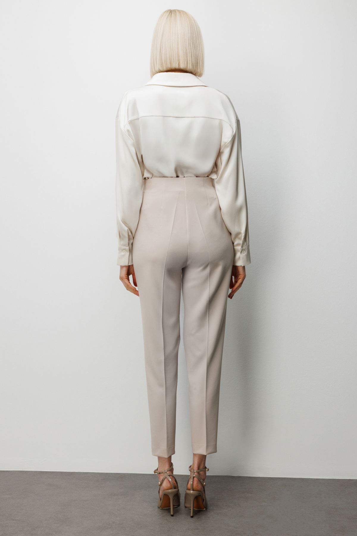 Ekol Kadın Düz Kesim Yüksek Bel Pantolon 1012 Kum - 4