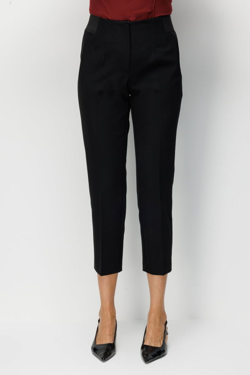 Ekol Kadın Kalın Lastikli Dar Paça Pantolon 4166 Siyah - 3