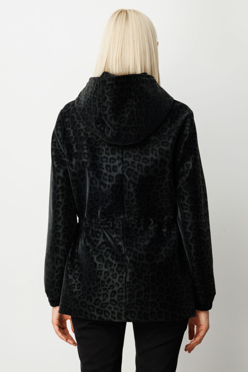 Ekol Kadın Kapüşonlu Kapak Cepli Trenç 7043 Black - 4