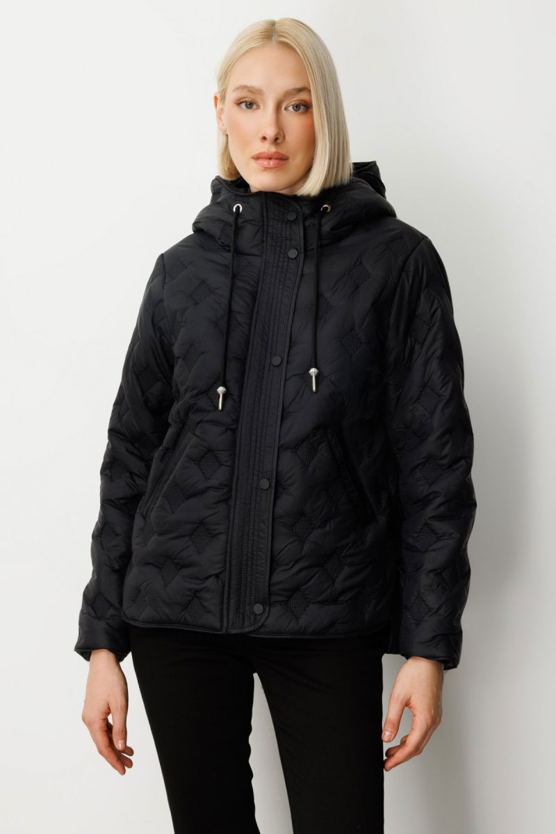 Ekol Kadın Kapüşonlu Şişme Mont 6601 Siyah - Ekol