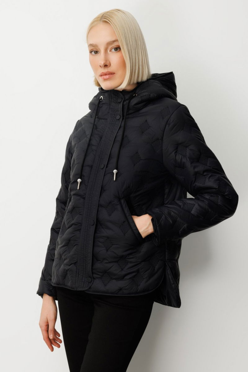 Ekol Kadın Kapüşonlu Şişme Mont 6601 Siyah - 2