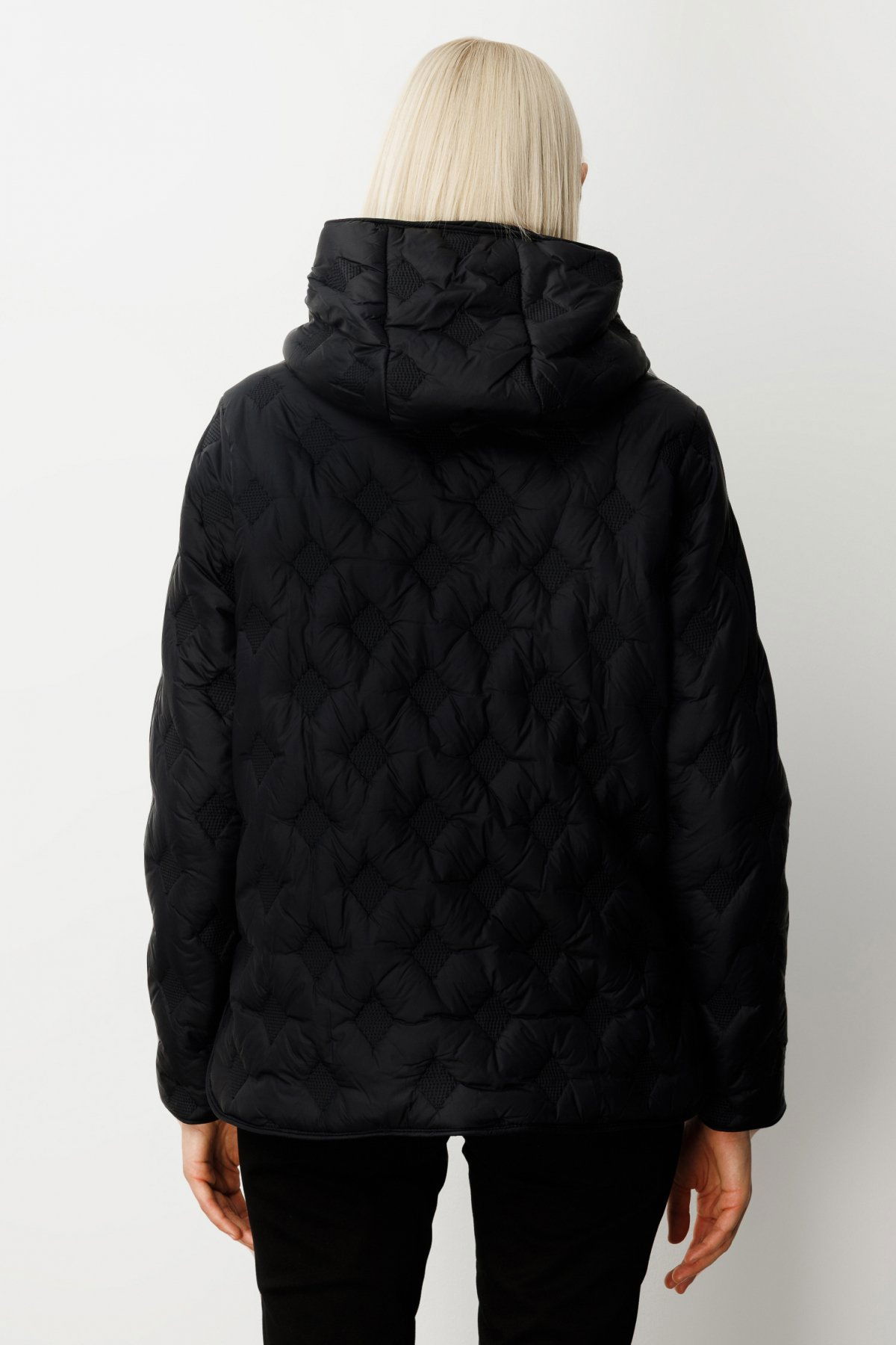 Ekol Kadın Kapüşonlu Şişme Mont 6601 Siyah - 4