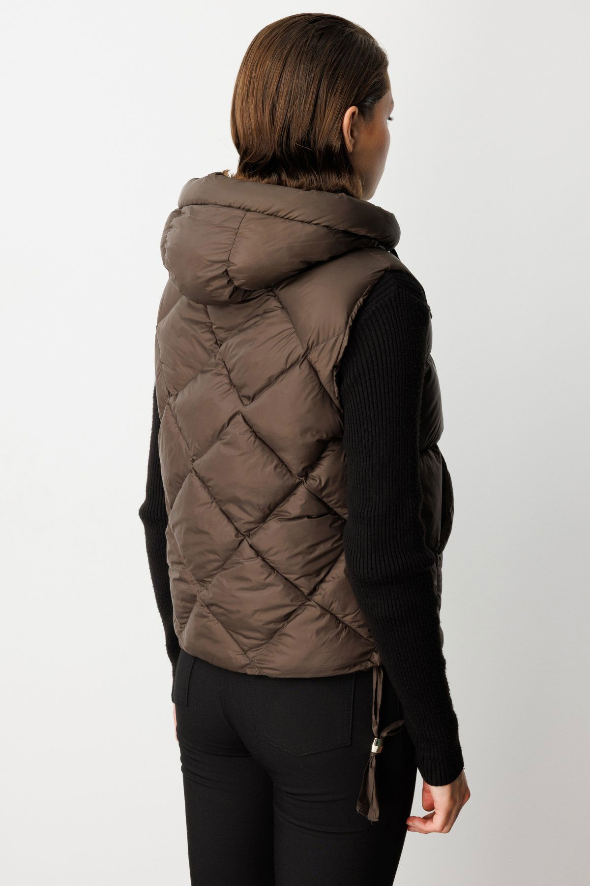 Ekol Kadın Kapüşonlu Şişme Yelek 8581 Haki - 5