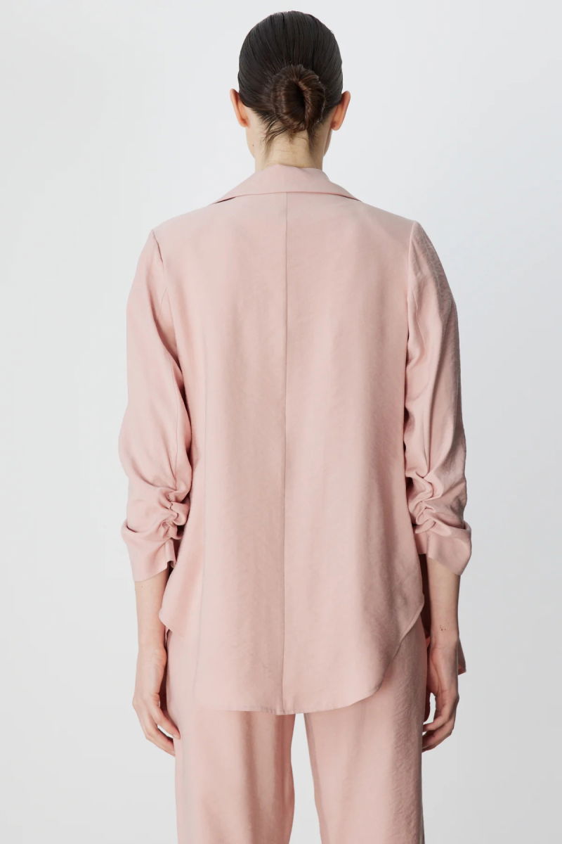 Ekol Kadın Kolları Büzgülü Yan Cepli Ceket 1202 Pudra - 4