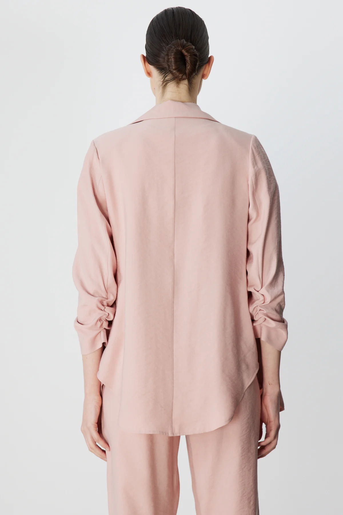 Ekol Kadın Kolları Büzgülü Yan Cepli Ceket 1202 Pudra - 4