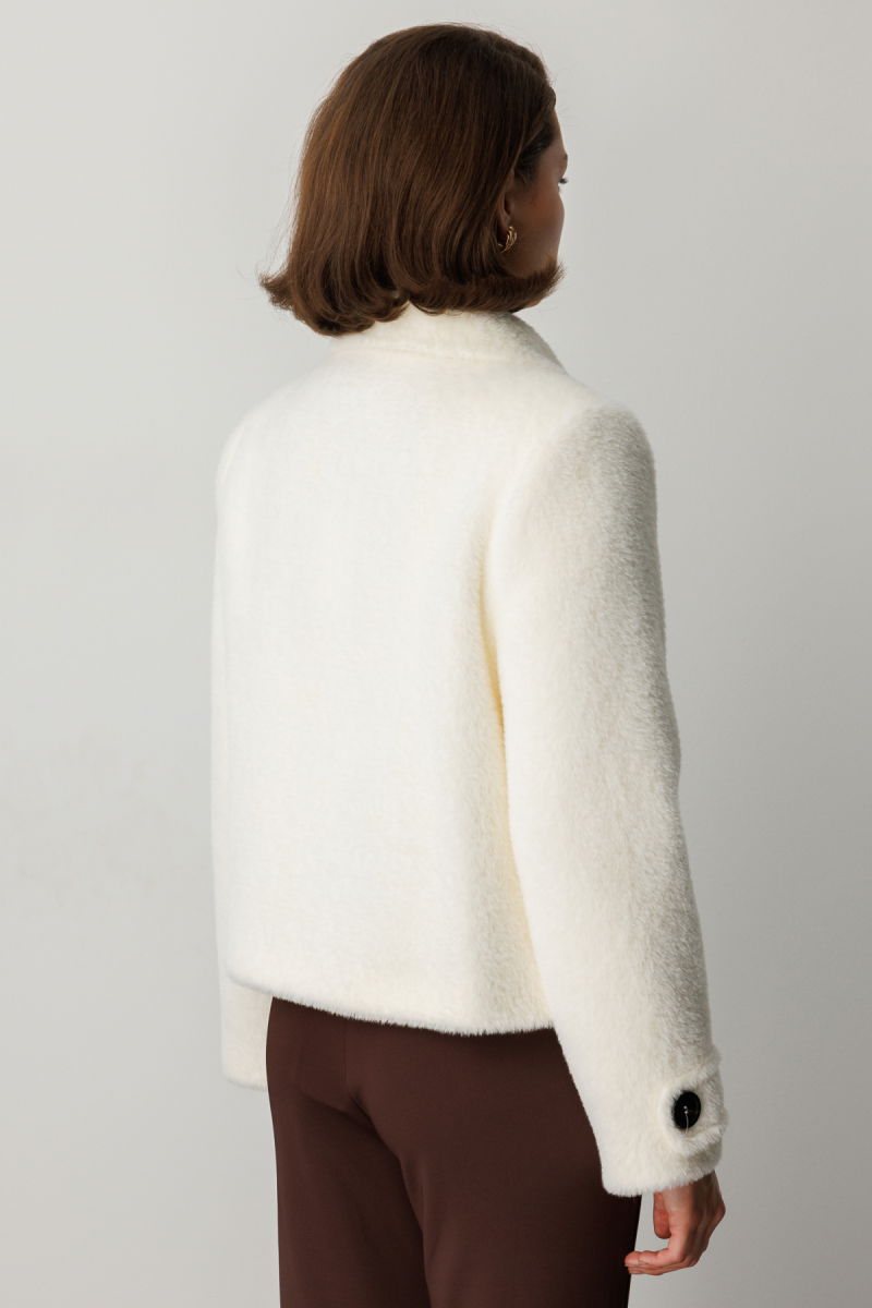 Ekol Kadın Kolu Apoletli Kapak Cepli Mont 6111 Ekru - 4