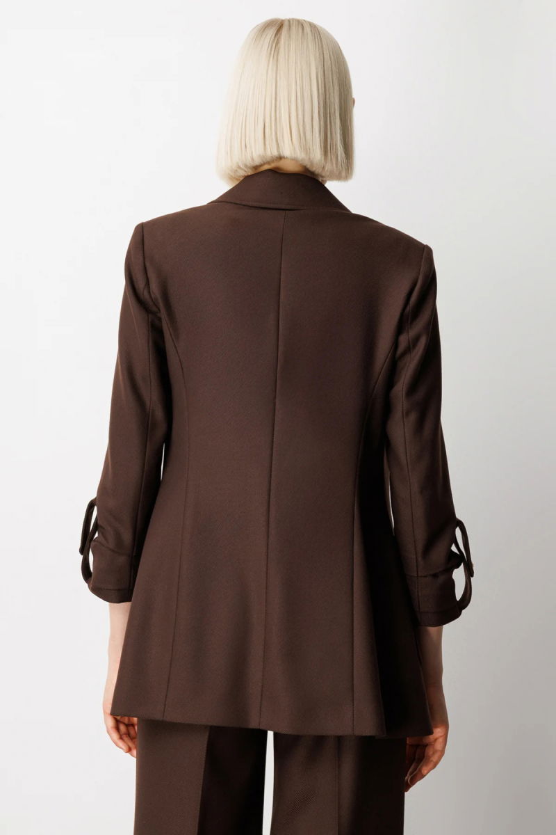 Ekol Kadın Kolu Apoletli Torba Cepli Ceket 5057 Kahverengi - 4