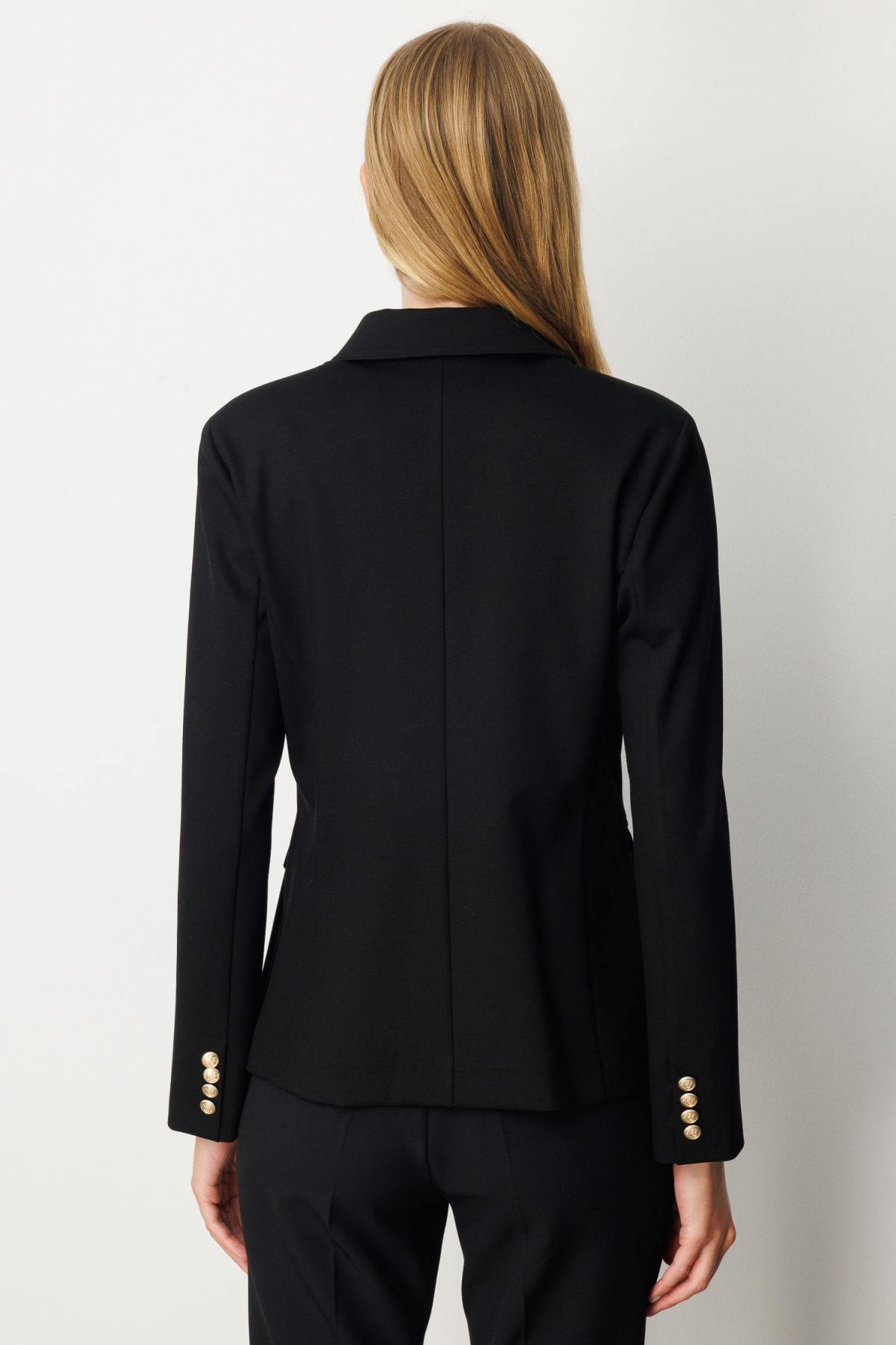 Ekol Kadın Kruvaze Yaka Kapak Cepli Ceket 5153 Siyah - 4