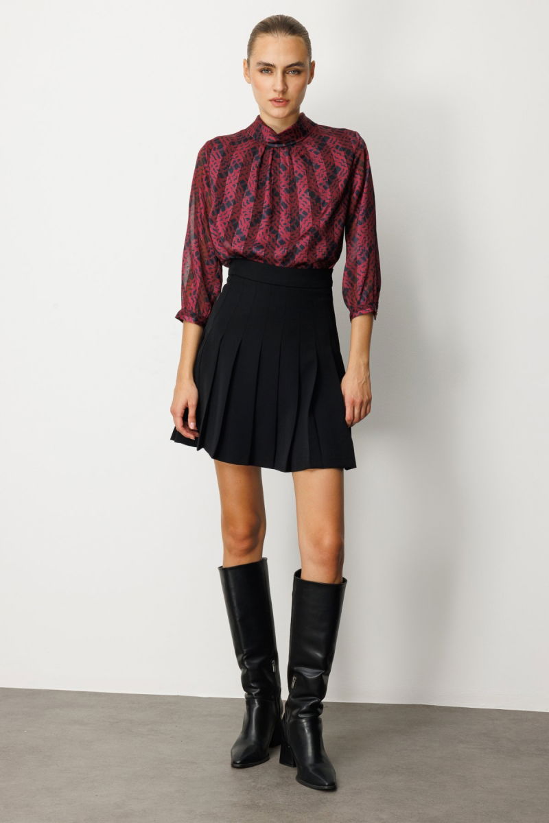 Ekol Kadın Piliseli Tenis Etek 2005 Siyah 