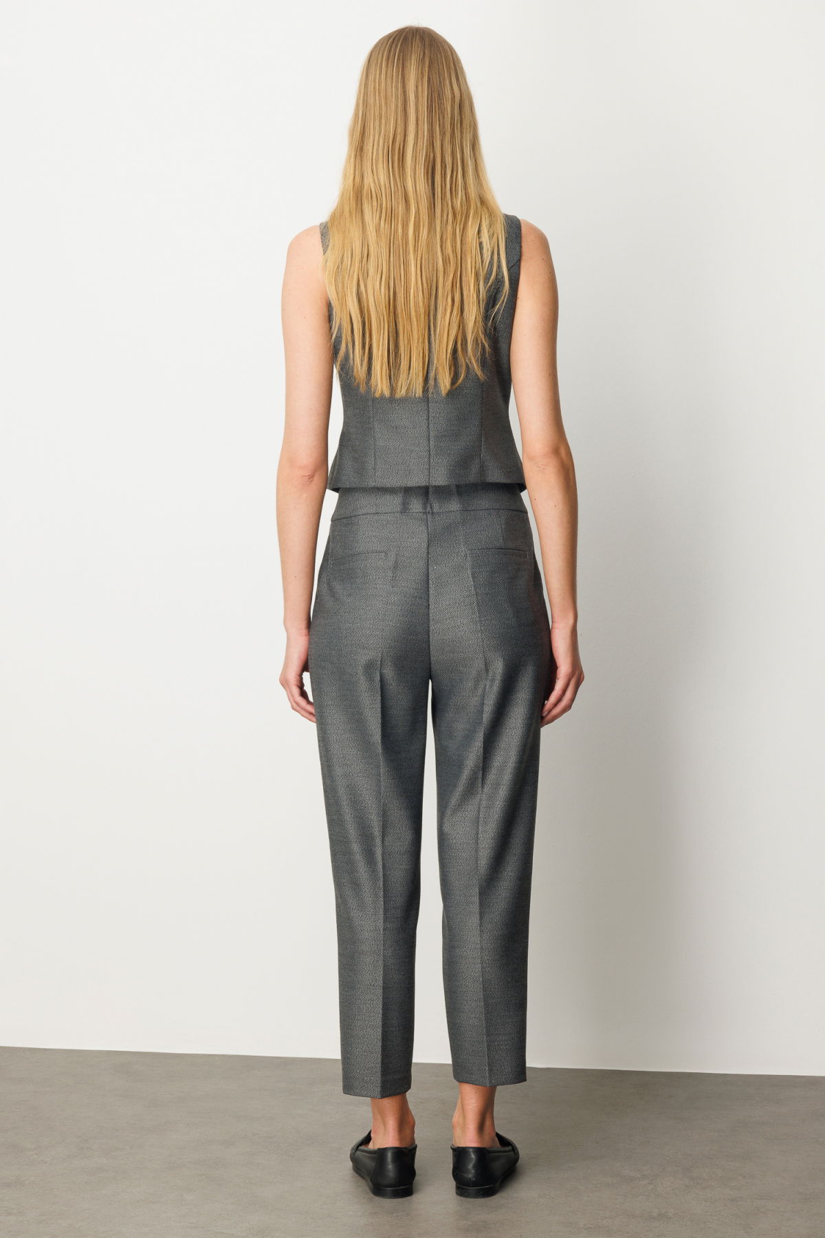 Ekol Kadın Yüksek Bel Dar Paça Pantolon 5055 Antrasit - 4