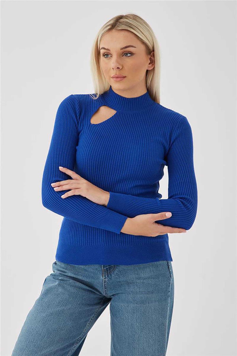 Fashion Friends Kadın Pencere Detaylı Kazak 23K0167K1 Saks - 2