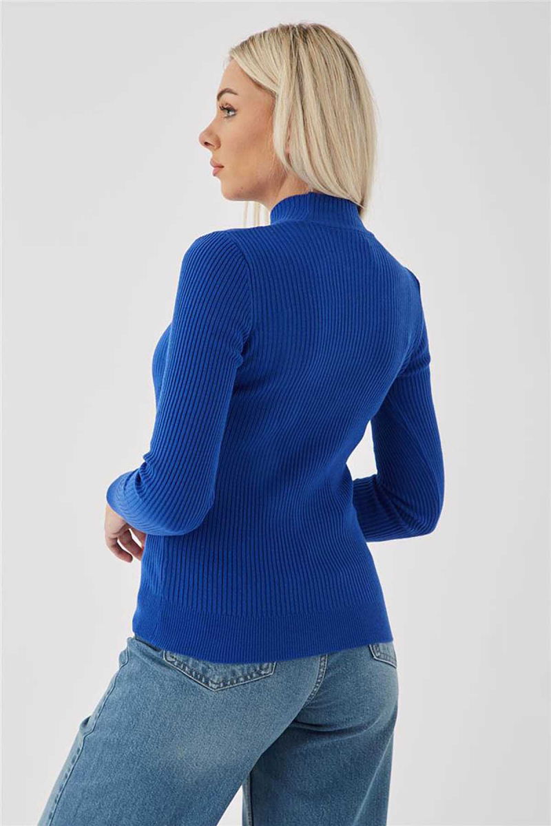 Fashion Friends Kadın Pencere Detaylı Kazak 23K0167K1 Saks - 5