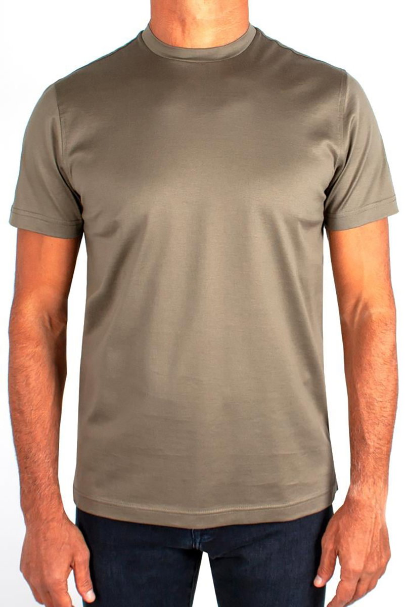 Formenti Erkek Bisiklet Yaka %100 Pamuk T-Shirt FSP-502 O.Yeşil - Formenti