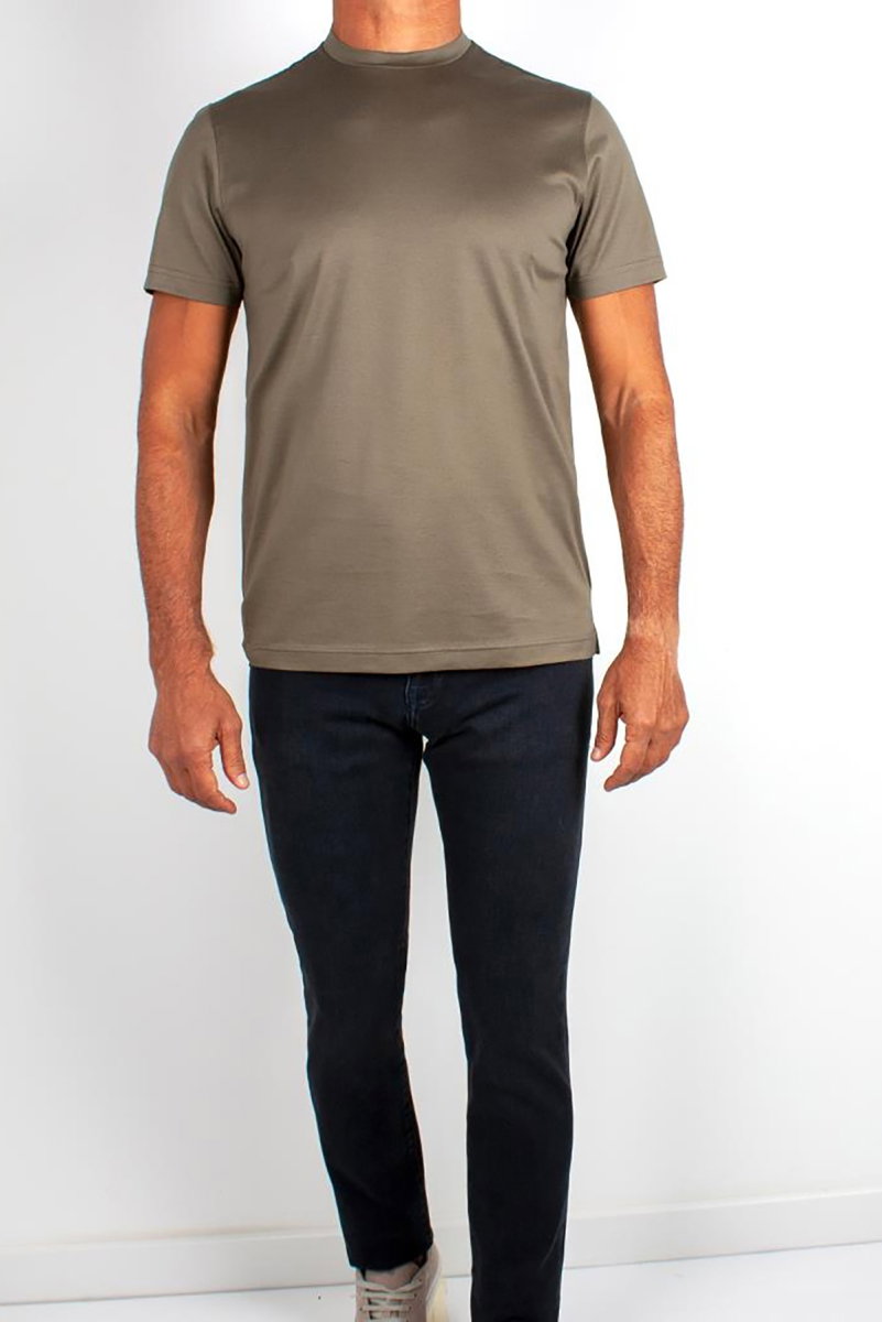 Formenti Erkek Bisiklet Yaka %100 Pamuk T-Shirt FSP-502 O.Yeşil - 2