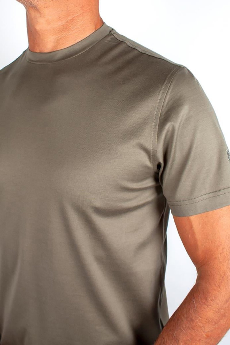 Formenti Erkek Bisiklet Yaka %100 Pamuk T-Shirt FSP-502 O.Yeşil - 3