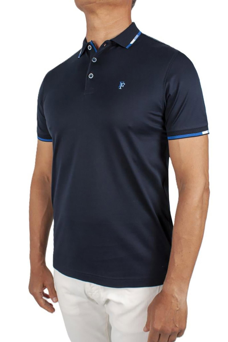 Formenti Erkek Polo Yaka %100 Pamuk T-Shirt FSP_1502 Koyu Lacivert - 4