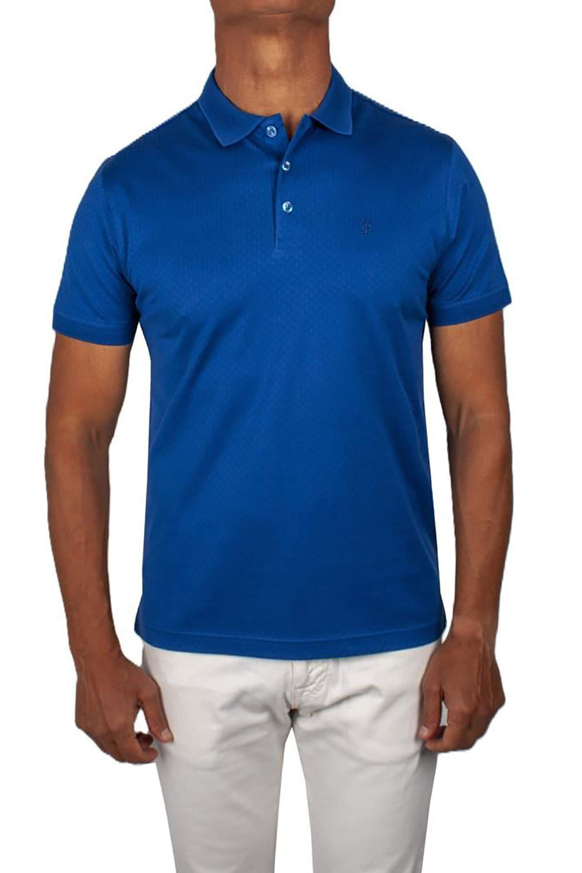 Formenti Erkek Polo Yaka %100 Pamuk T-Shirt FSP_1528 Saks - 1