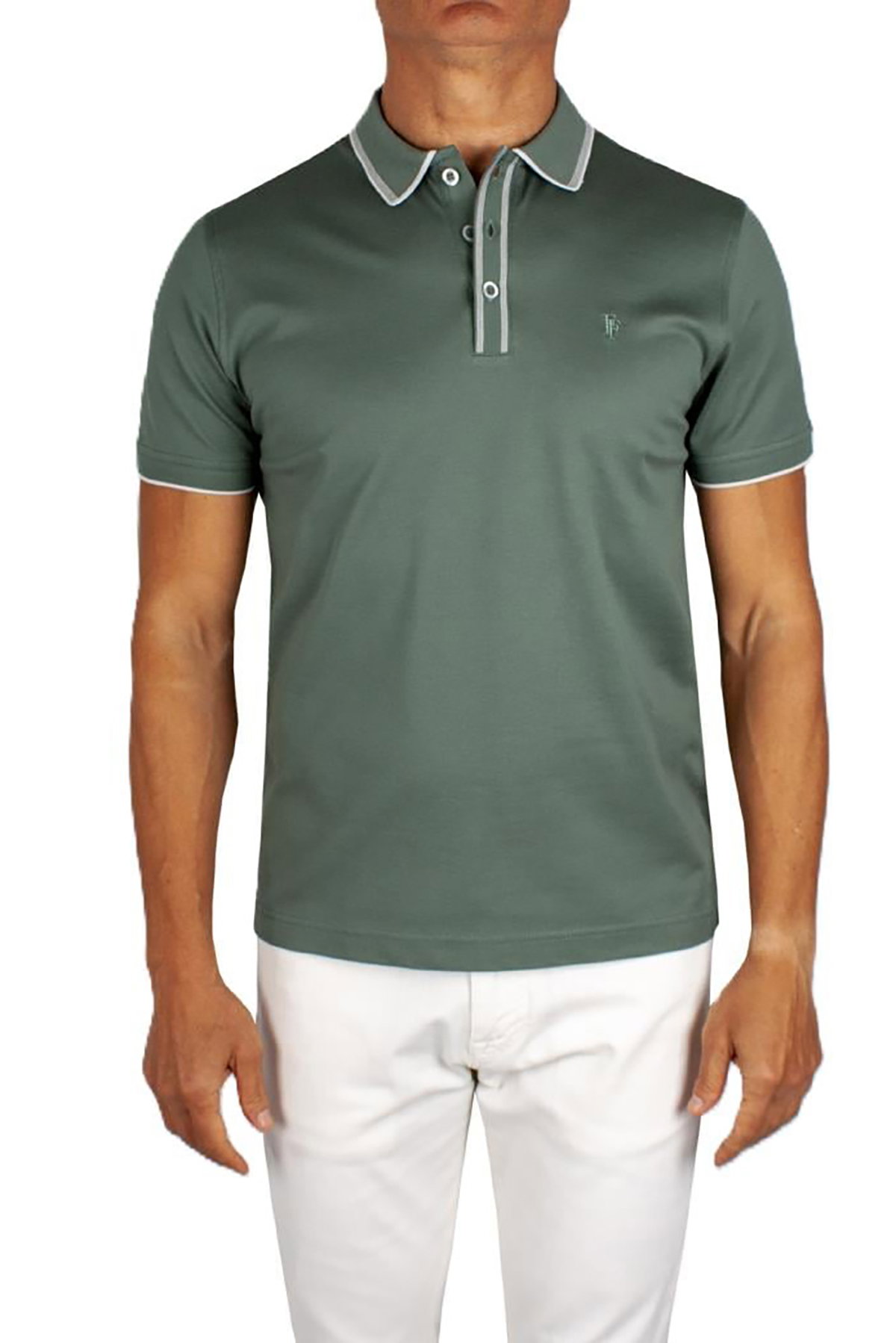 Formenti Erkek Polo Yaka %100 Pamuk T-Shirt FSP-1603 Haki - 1