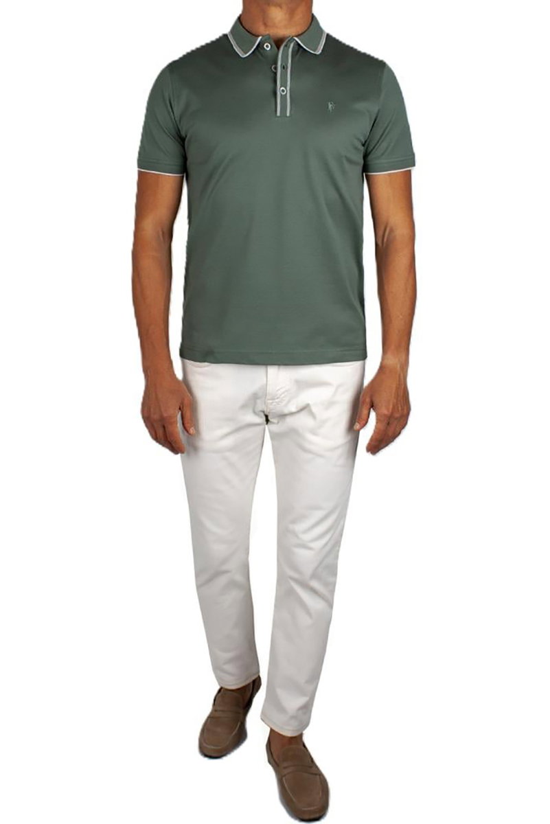 Formenti Erkek Polo Yaka %100 Pamuk T-Shirt FSP-1603 Haki - 2