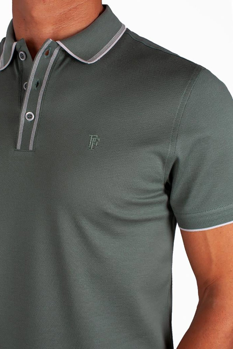 Formenti Erkek Polo Yaka %100 Pamuk T-Shirt FSP-1603 Haki - 3