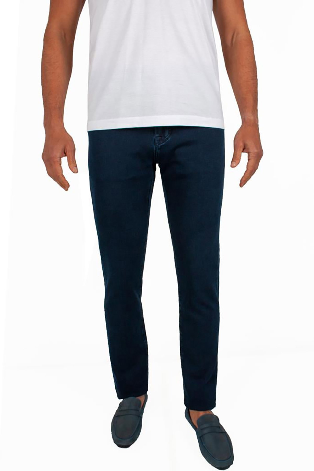 Formenti Erkek Regular Fit Normal Kesim Likralı Kot Pantolon 6FSP-1672 Mavi - 1